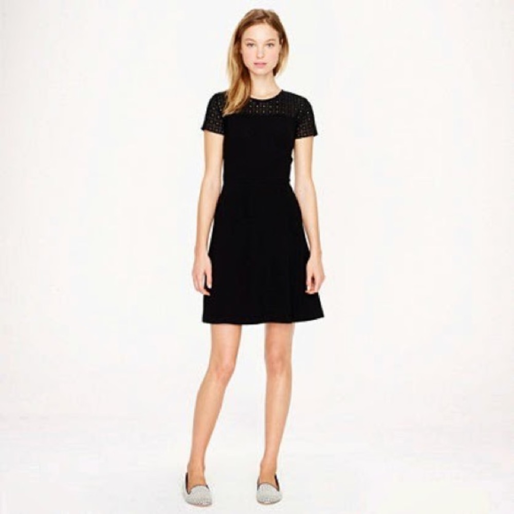 J Crew Stretch Eyelet Dress